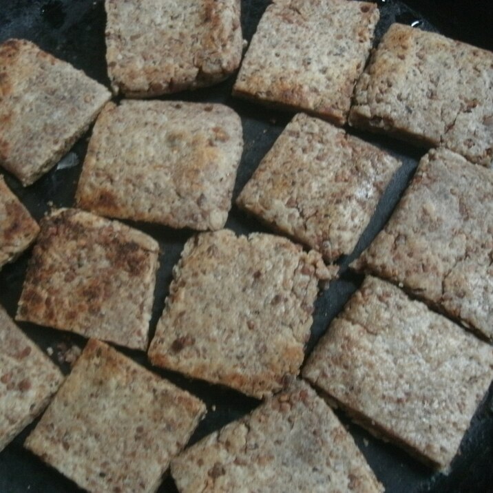 ★フライパンで焼くどんぐりクッキー